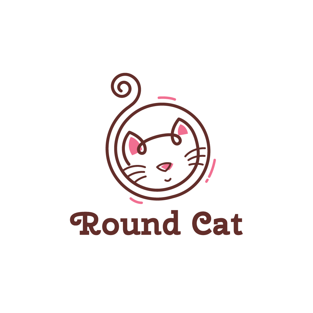 round-cat-logo-for-sale